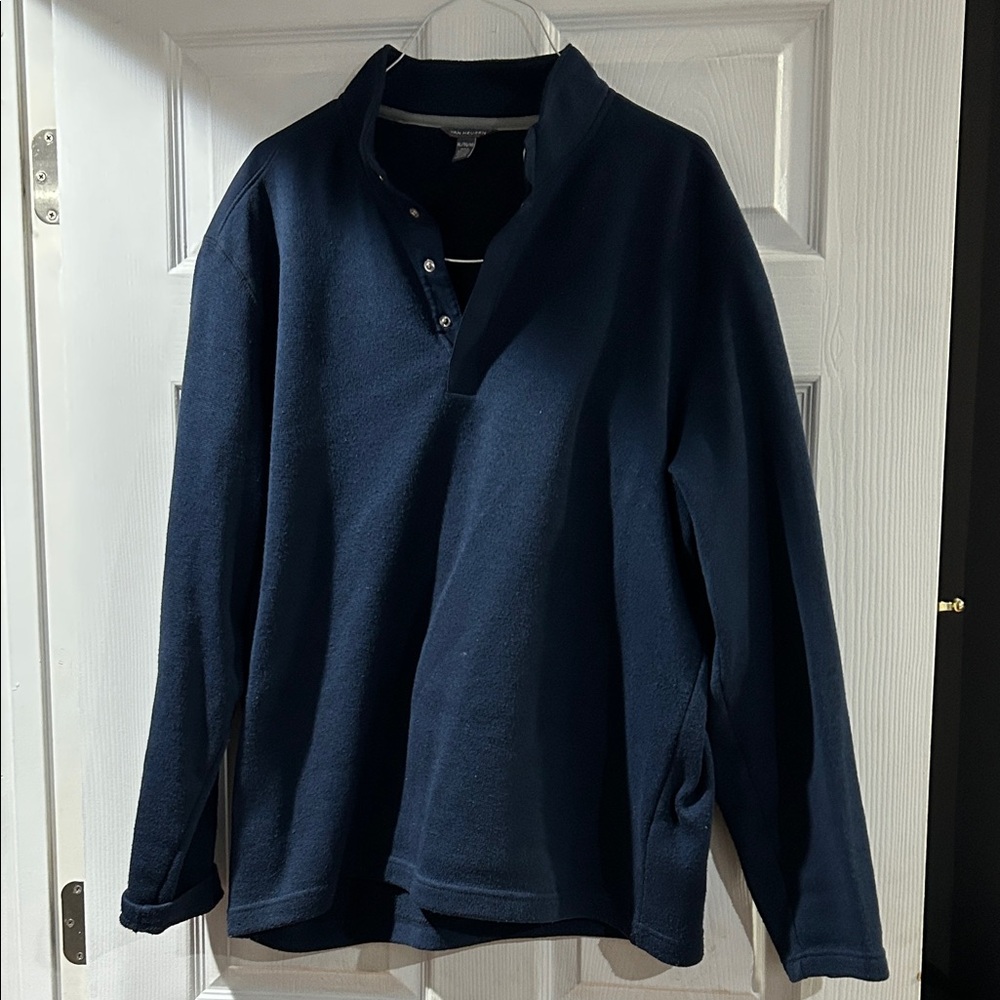 Van Huessen Sz XL Navy Long Sleeve Pullover